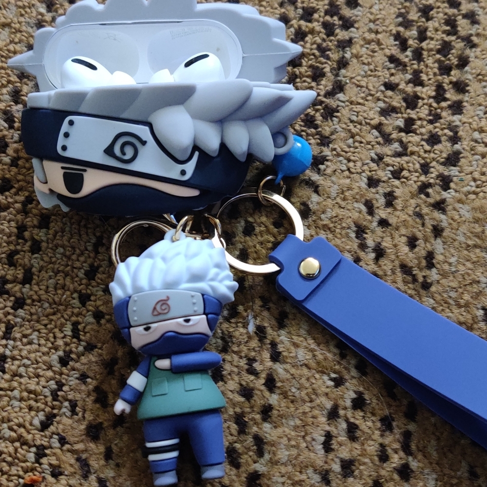 Kakashi Airpods Pro Case with Keychain